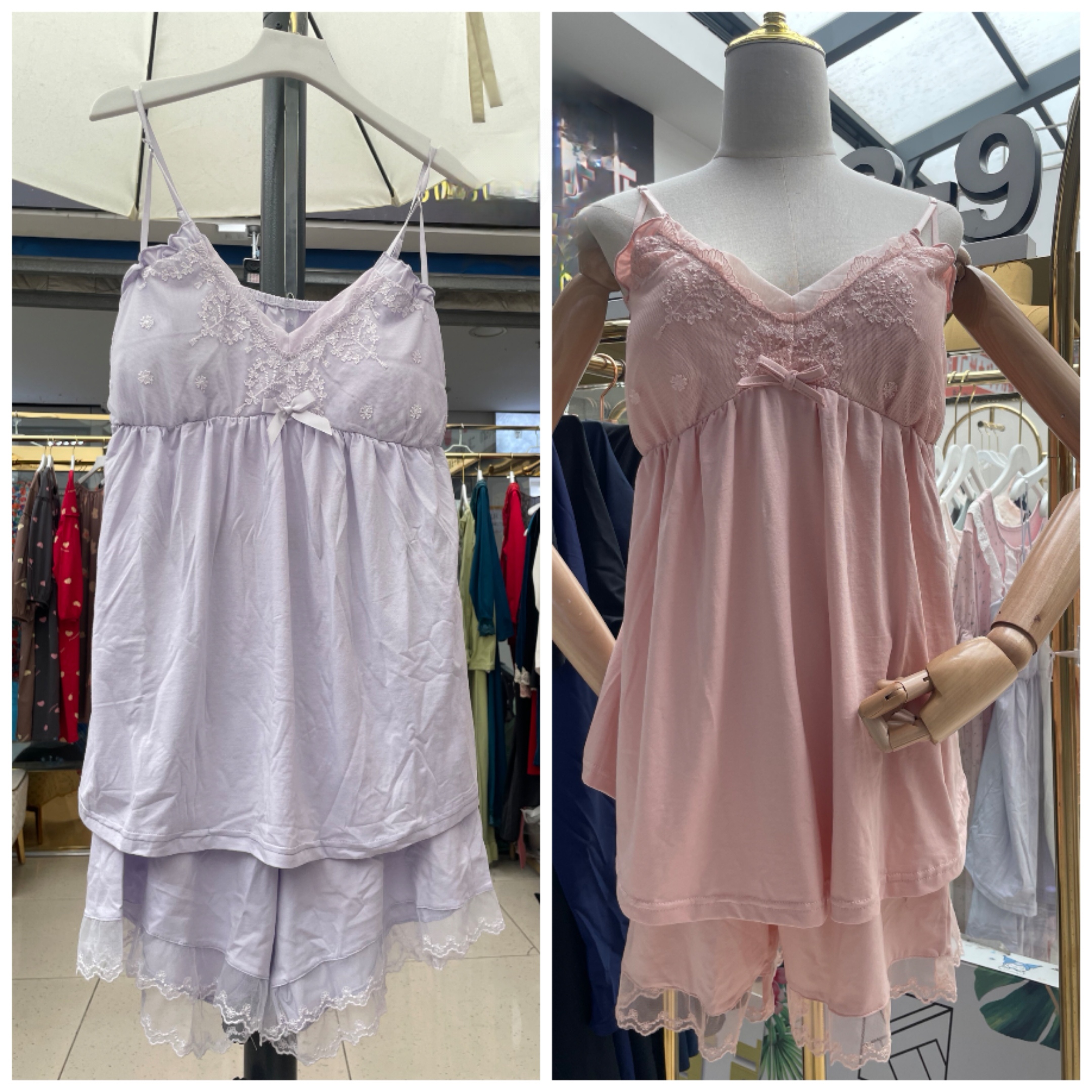 2025新款大码纯棉莫代尔吊带短裤家居服套装加肥加大舒适显瘦睡衣