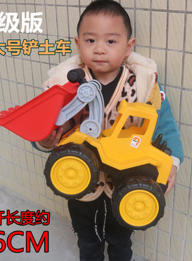 耐摔儿童推土机模型工程车
