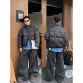 冬季 新款 美式 PLTH 极简90白鸭短款 羽绒服宽松加厚保暖面包服外套