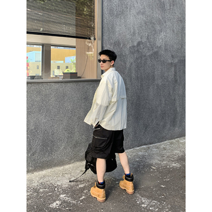 轻薄防晒服拼接纯色结构衬衫 新款 宽松百搭休闲通勤上衣 夏季 PLTH