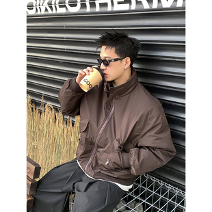 PLTH*立领大口袋短款羽绒服男女冬季cleanfit轻薄保暖90鸭绒外套