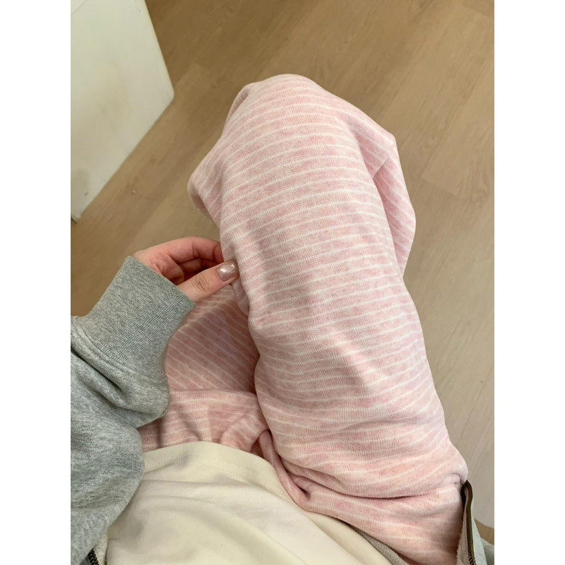 大码胖mm美式条纹休闲阔腿裤女秋冬加绒加厚宽松垂感百搭糯米长裤,女装/女士精品,大码裤装,淘宝优惠券,粉丝福利购,淘宝优惠卷