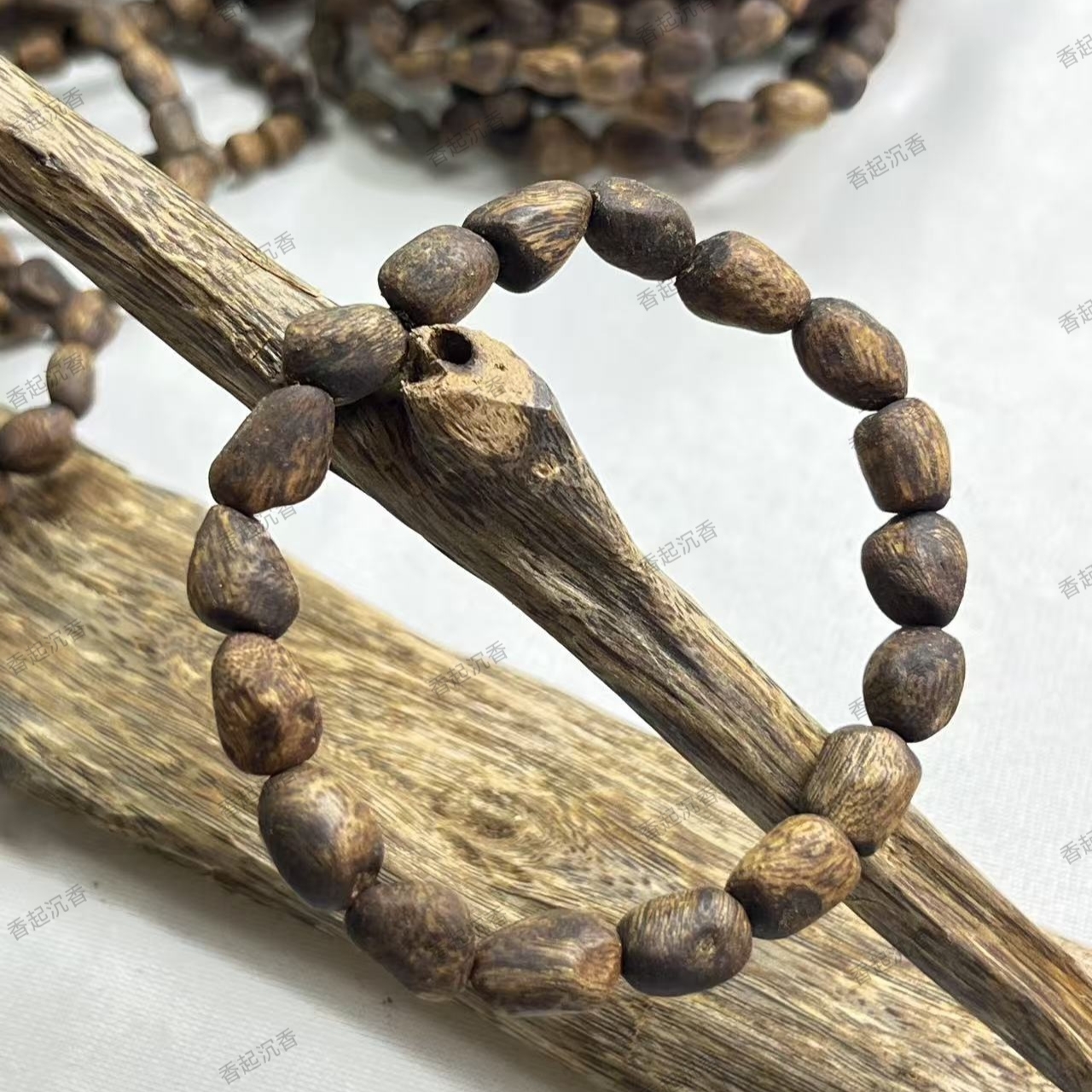 沉香手串越南奇楠沉水级白奇楠