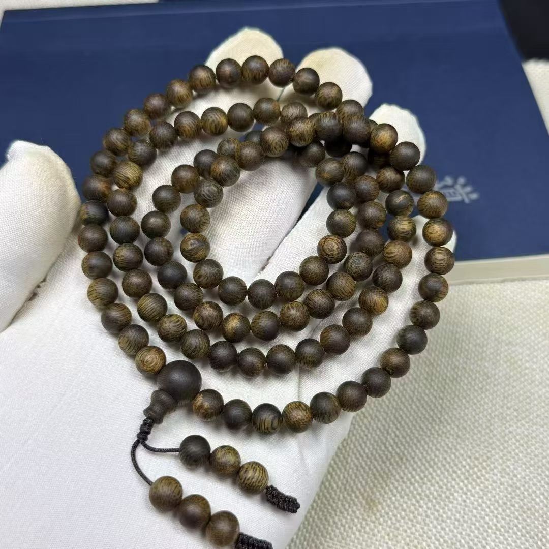 精品紫琪全软油沉香念珠手串男女款饰品多圈手链项链文玩