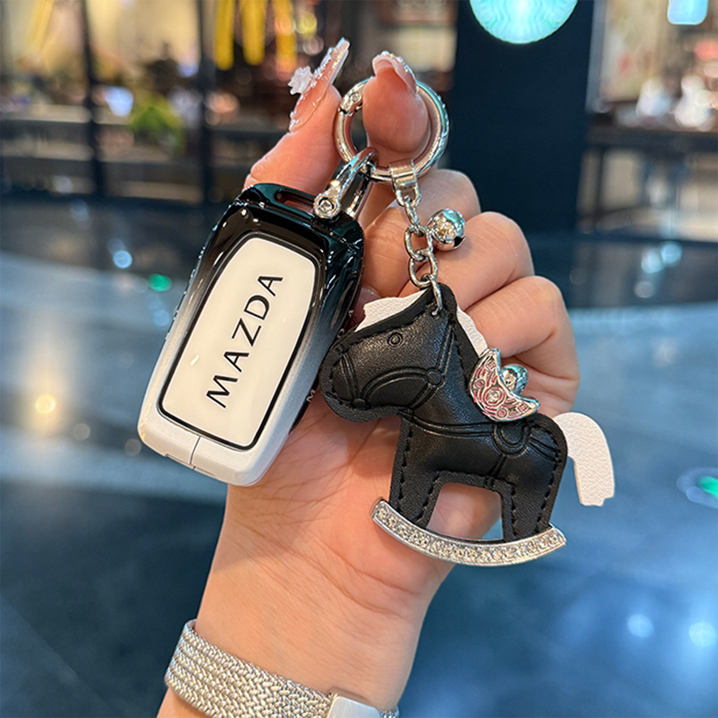 适用26款马自达EZ60钥匙套包马自达ez60改装蓝牙遥控钥匙保护套扣