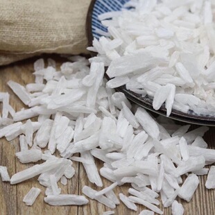 中药材生石膏药用矿石正品包邮细石膏粉食用有煅石膏