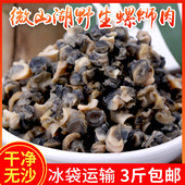 包邮 农家野生田螺肉螺丝肉新鲜螺蛳肉手工挑制真空包装 1斤一份3斤