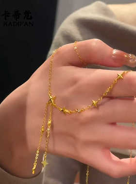 高颜值24k小众送礼项链黄金