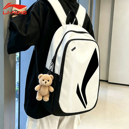 李宁大容量轻便电脑双肩包