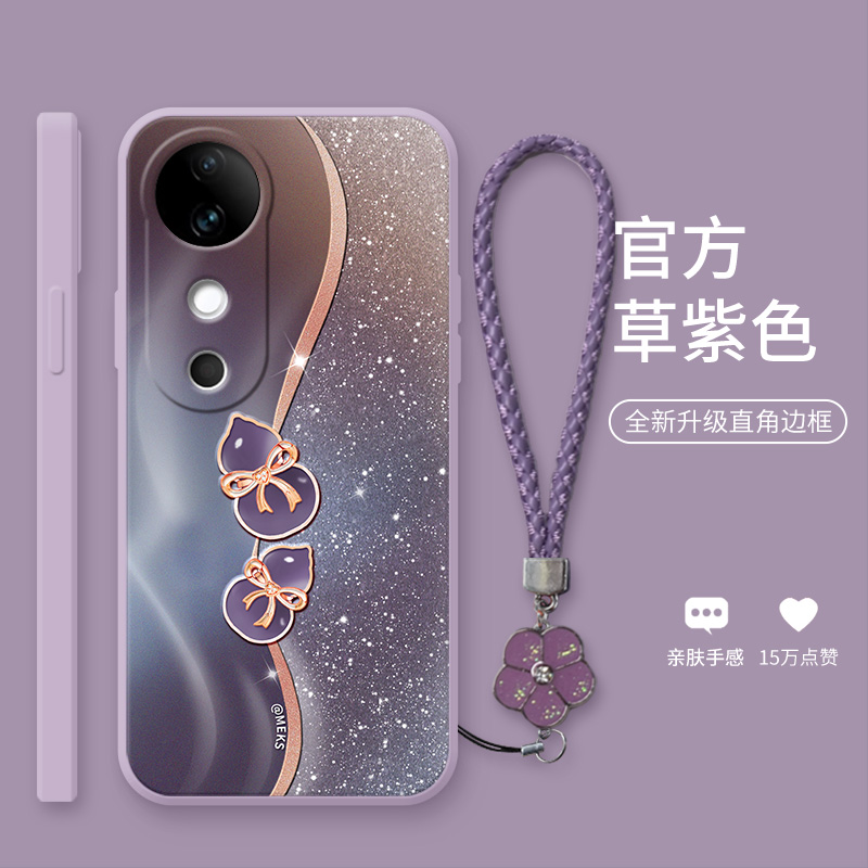 鎏金葫芦适用于vivos19手机壳s19pro新款s20红色s30promini时尚s18e女款s17硅胶s17pro镜头全包s16防摔15挂绳