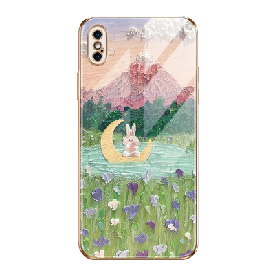 云上玻璃苹果手机壳小清新