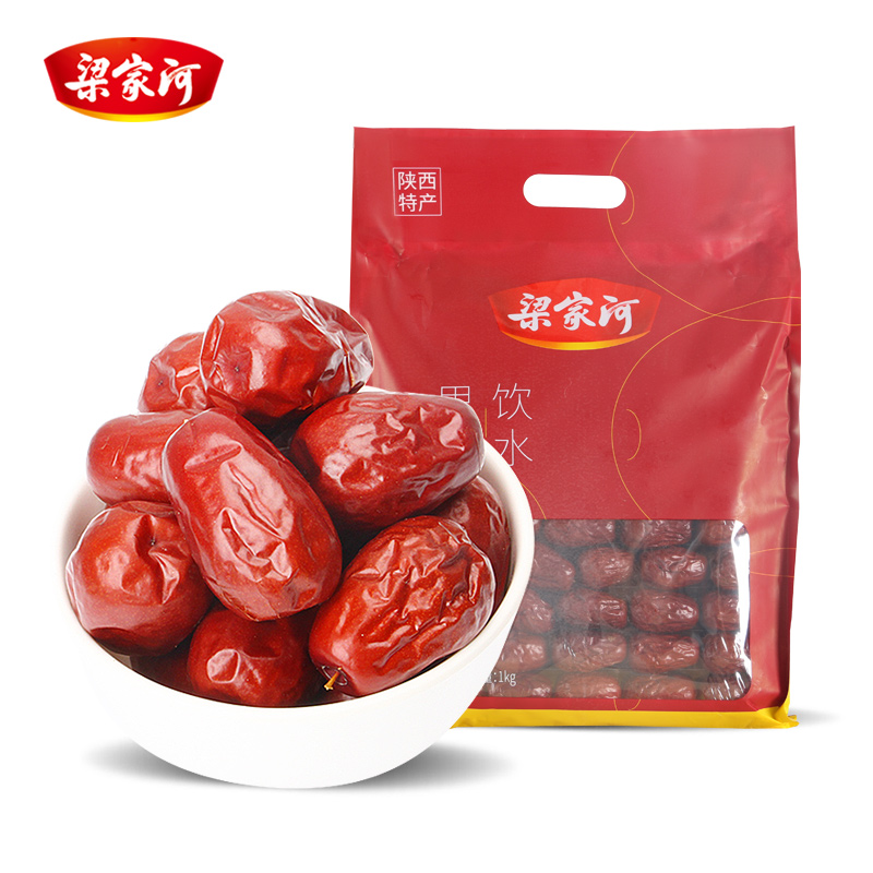 梁家河 陕北狗头 枣西安特产红枣零食大枣子 陕北红枣狗头枣1000g