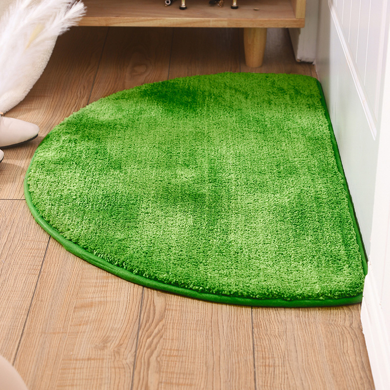 雅藤绒面纯色吸水地垫水洗地毯