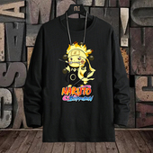 皮卡丘联名海贼王鬼灭之刃宠物小精灵火影忍者神奇宝贝长袖 T恤秋