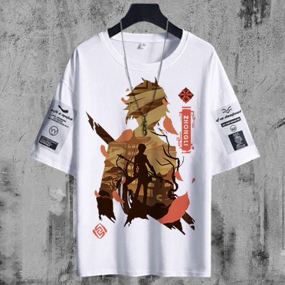 原神周边短袖温迪钟离枫原魈男女