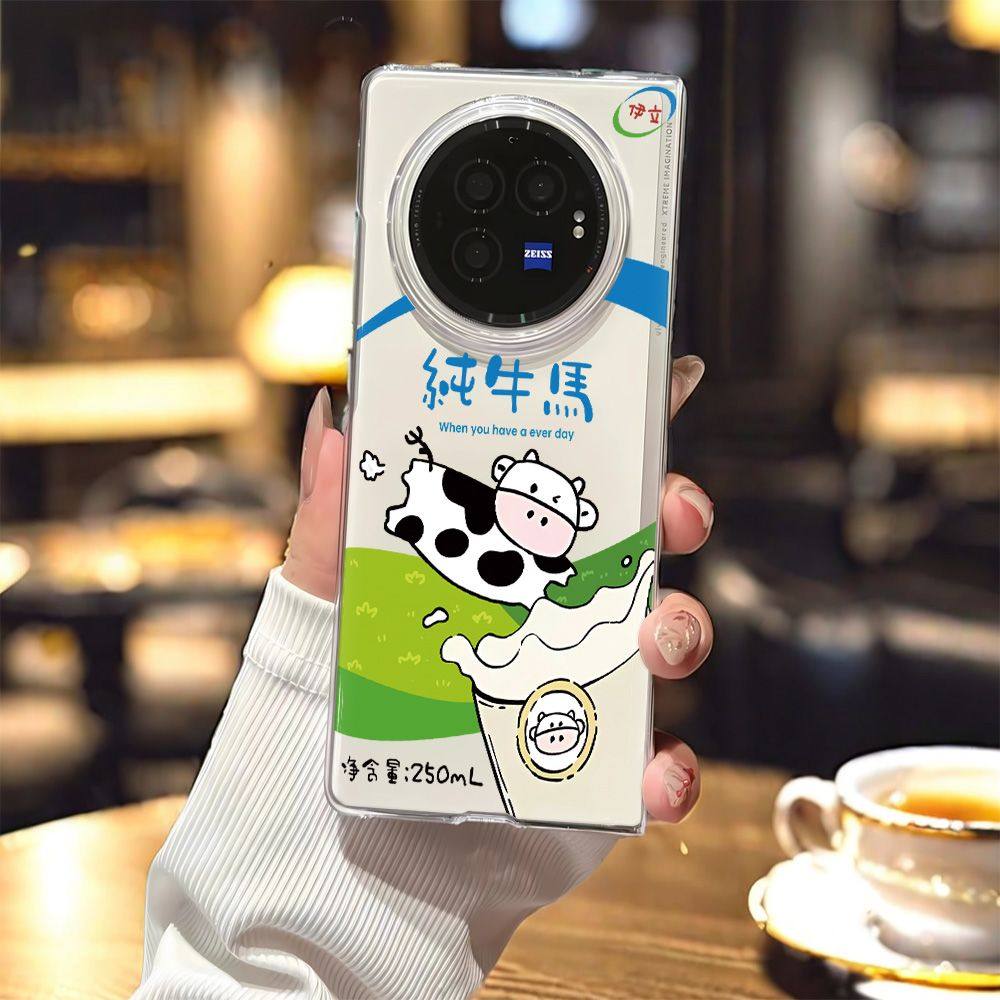 搞怪适用vivoxfold3手机壳新款XFOLD3pro透明折叠屏xfold保护壳