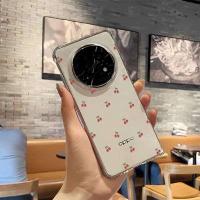 满屏樱桃适用OppoFindN5折叠手机壳nn2n3荣耀V3华为MateX3X5X6硬