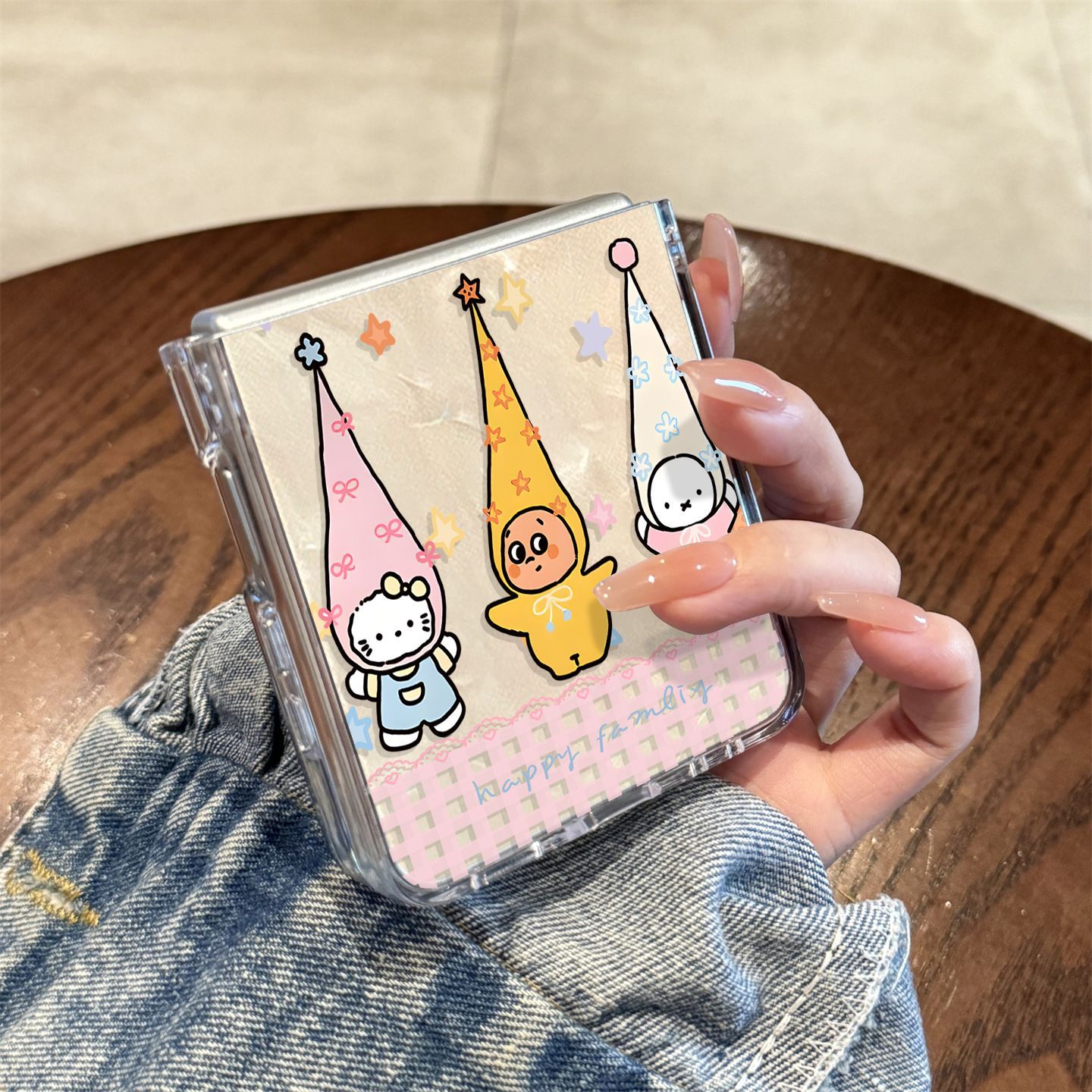 适用三星zflip7手机壳新款KT猫星星人zflip6折叠galaxy男女款小众