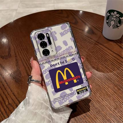 M记标签适用于OPPO FIND N日韩折叠手机壳 FIND N2卡通透明硬壳