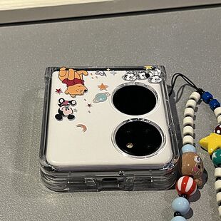 动漫米奇维尼熊链条华为pocket2手机壳mixflip xflip purax折叠n3