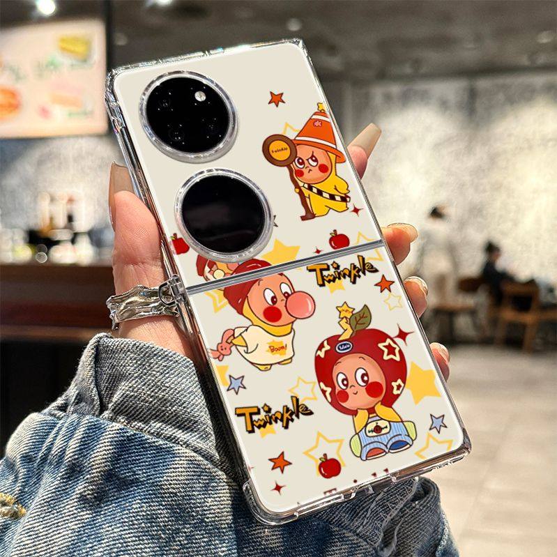 大眼星星人适用华为Pocket2手机壳新款简约华为P50Pocket折叠透明,3C数码配件,手机保护套/壳,淘宝优惠券,粉丝福利购,淘宝优惠卷