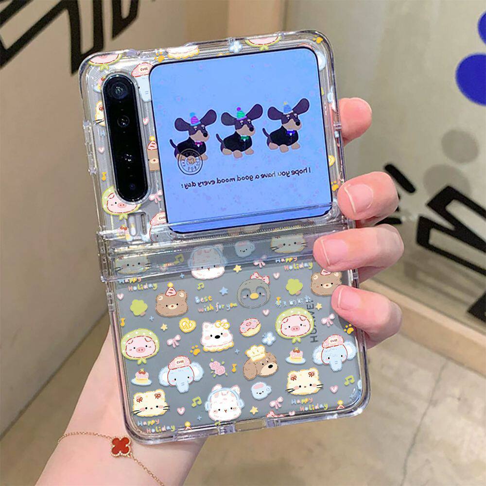 贝雷帽小蓝象适用华为PuraX手机壳铰链防摔HUAWEI Pur