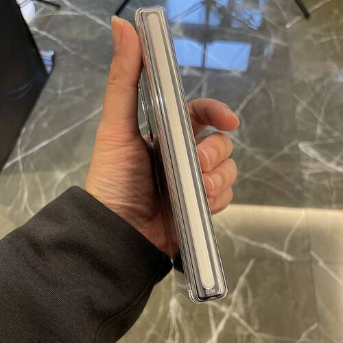 适用三星Fold54手机壳全透明中轴心系天下W2324超薄华为matex5x6