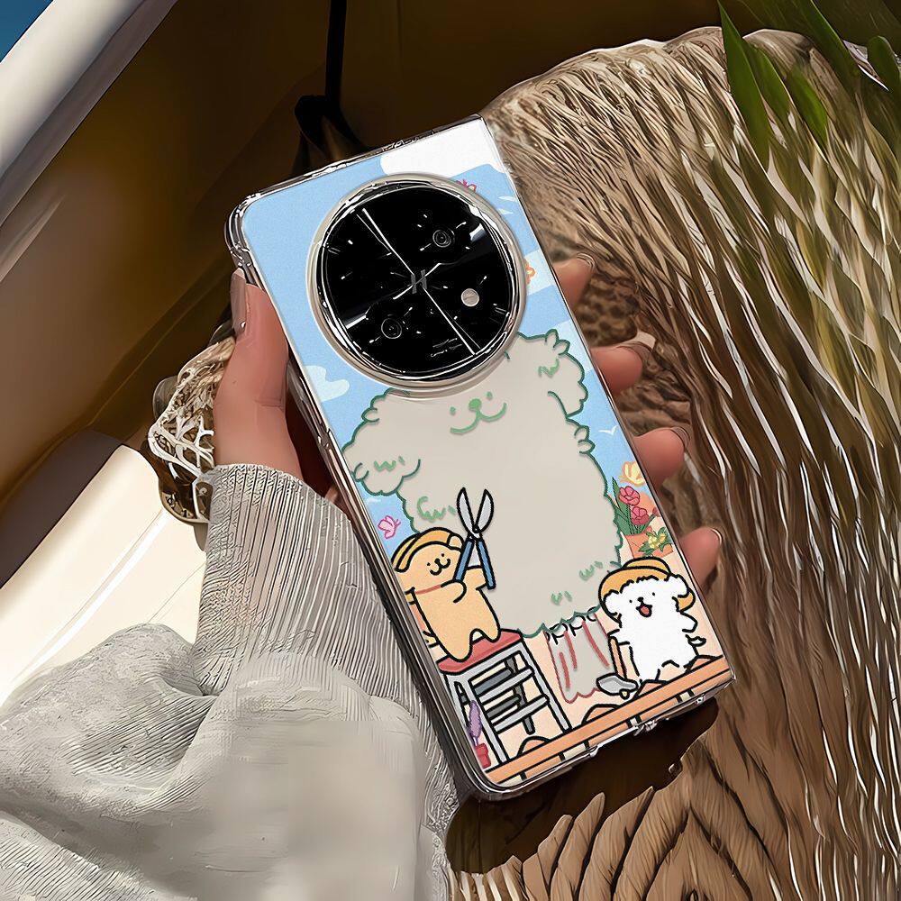 剪枝小狗适用OPPOFINDN5/N3/N2华为MATEX6/X5折叠屏ZFOLD6手机壳