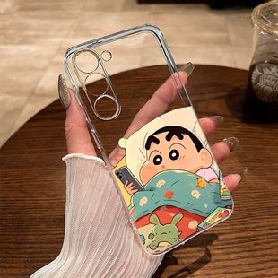 适用三星S25手机壳被窝小新GalaxyS24新款 套S 透明S23镜头全包S22