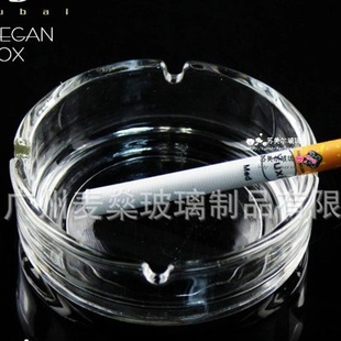 潮流家用餐厅酒店大号水晶无铅透明圆形茶几时尚 玻璃新款 烟灰缸