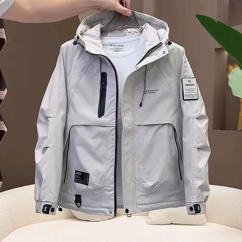 美式保暖秋冬棉服新款加厚宽松连帽工装夹棉夹克冲锋衣外套男情侣