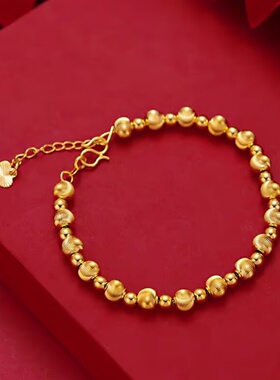 原创设计爆闪拉丝猫眼999手链女