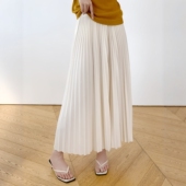 气质垂坠感好 百褶半身裙女春秋季 2026新款 高腰显瘦a字中长裙子