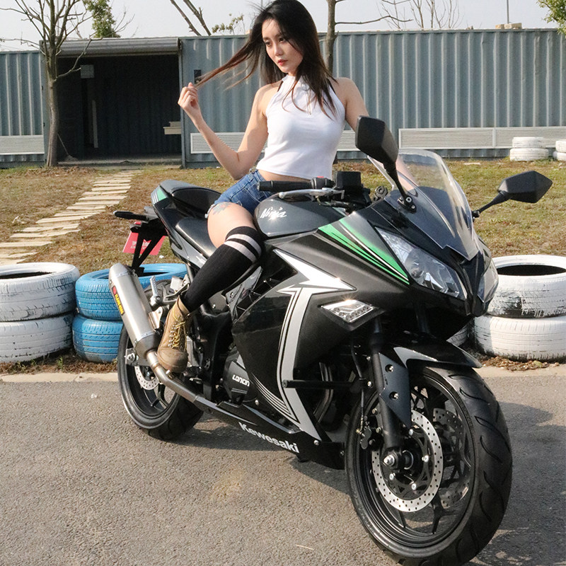 百行机车川崎小忍者摩托车跑车趴赛400cc整车国四电喷街车可上牌