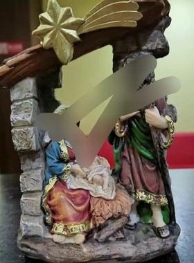 圣诞节亚马逊跨境外贸精品树脂摆件手工艺品