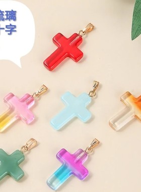 2.5*1.8cm2022新款琉璃玉石装饰礼品吊坠红绳皮绳男女