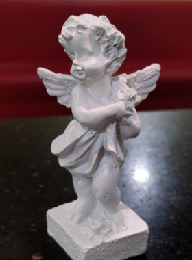 2022新款圣诞儿童房树脂材质饰品装饰汽车中控家居创意天使摆件