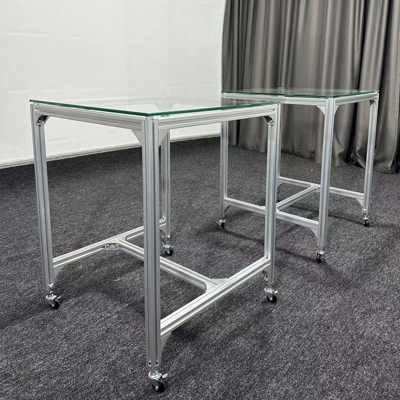现代简约玻璃茶桌客厅沙发边几角几茶几接待桌洽谈桌方桌可移动桌