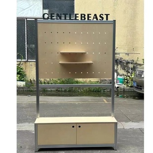 海洋板展示架买手店包包鞋子陈列架洞洞板层架收纳架女装店鞋货架