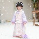 拜年服女童秋冬2025新款 过年服儿童汉服古风明制中国风马面裙冬季