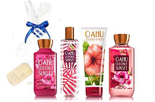bath & body works oahu coconut sunset gift set - body lotion