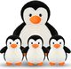 Penguin Animal Stuffed Set Cute Pcs Zubebe