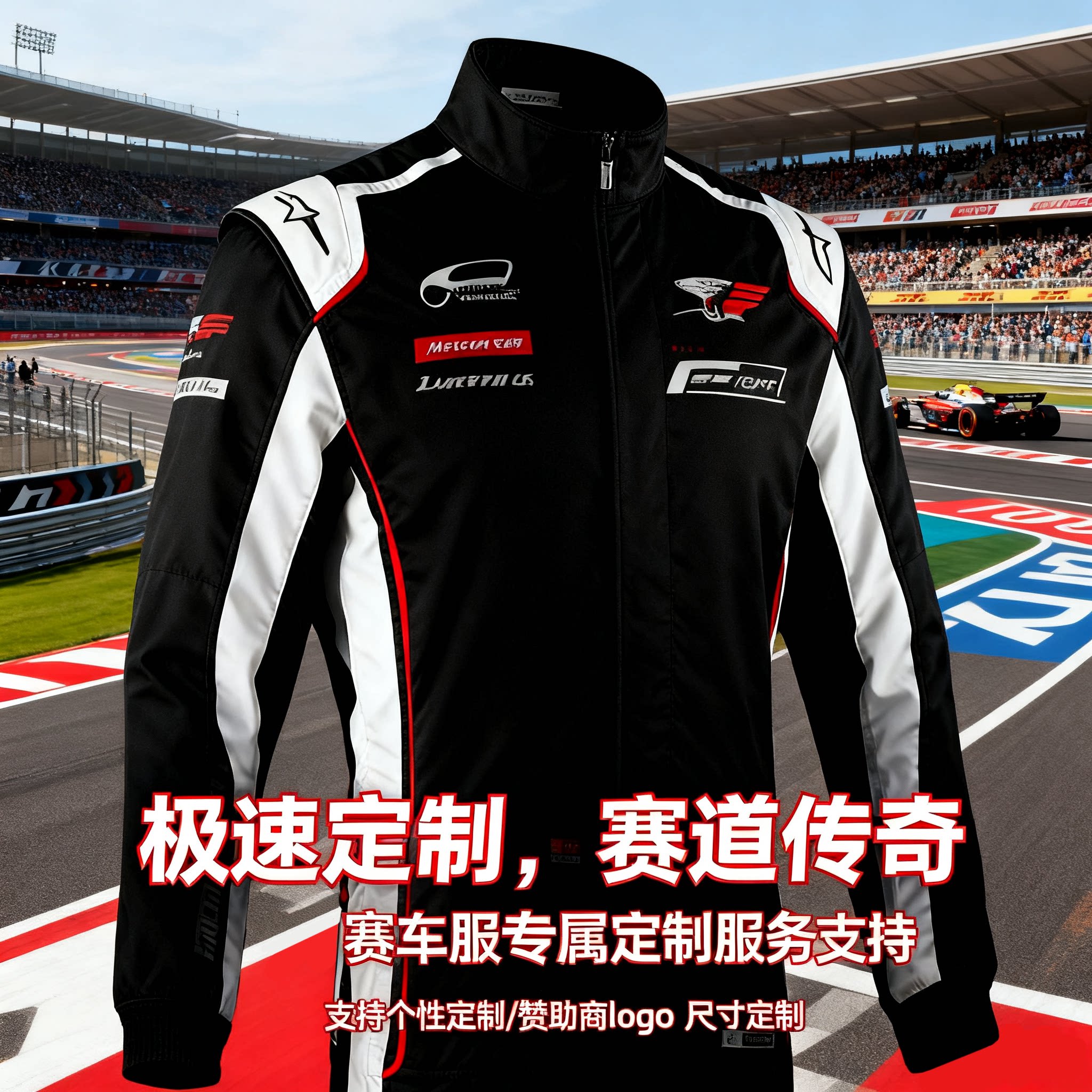 F1 赛车服定制连体衣 成人儿童专业卡丁车服红牛法拉利迈凯伦同款