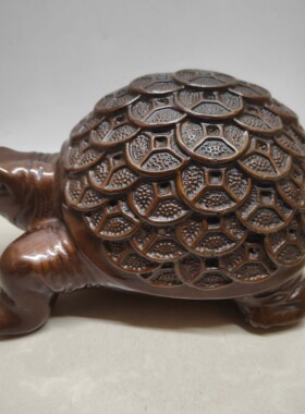 古玩收藏纯铜金钱龟摆件家居装饰品办公室店铺开业送礼