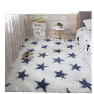 北欧ins客厅卧室床边房间满铺地毯少女床下网红毛绒飘窗毛毯地垫