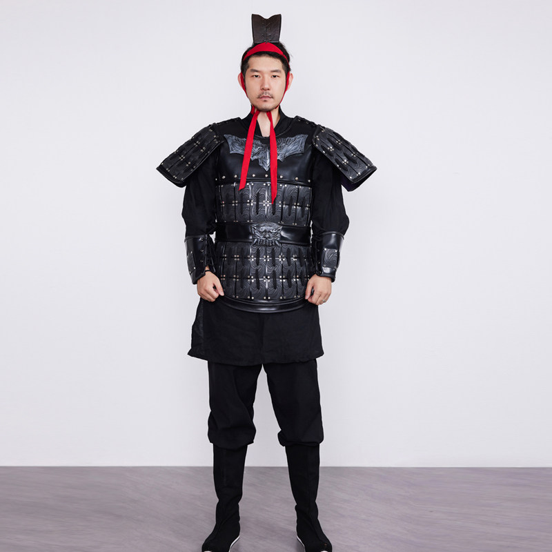 阿幸2024秋人造革秦甲图片
