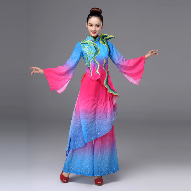 阿幸秧歌腰鼓舞蹈演出服民族特色舞台服装歌伴舞表演服饰广场舞女