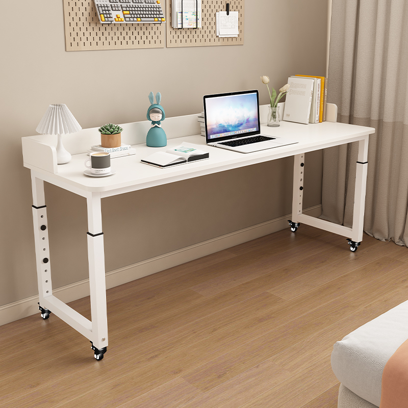 实木升降跨床桌可移动长条桌电脑桌移动升降工学习桌护理桌