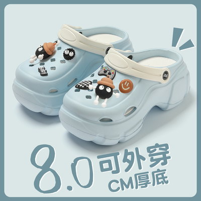 防滑洞洞鞋女士外穿2025新款