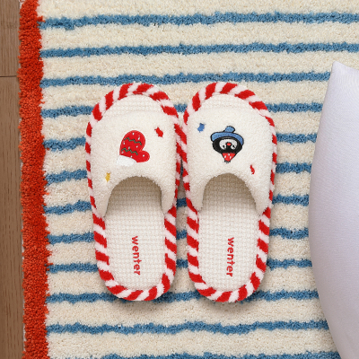 亚麻拖鞋女款情侣可爱室内家居